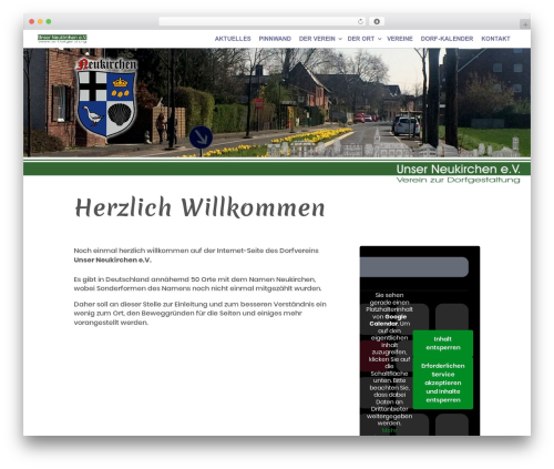Divi theme WordPress - unser-neukirchen.de