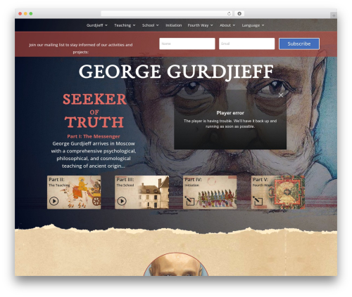 Divi WordPress theme design - ggurdjieff.com