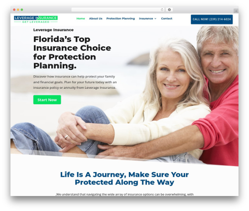 Divi WordPress theme - leverageinsurance.net