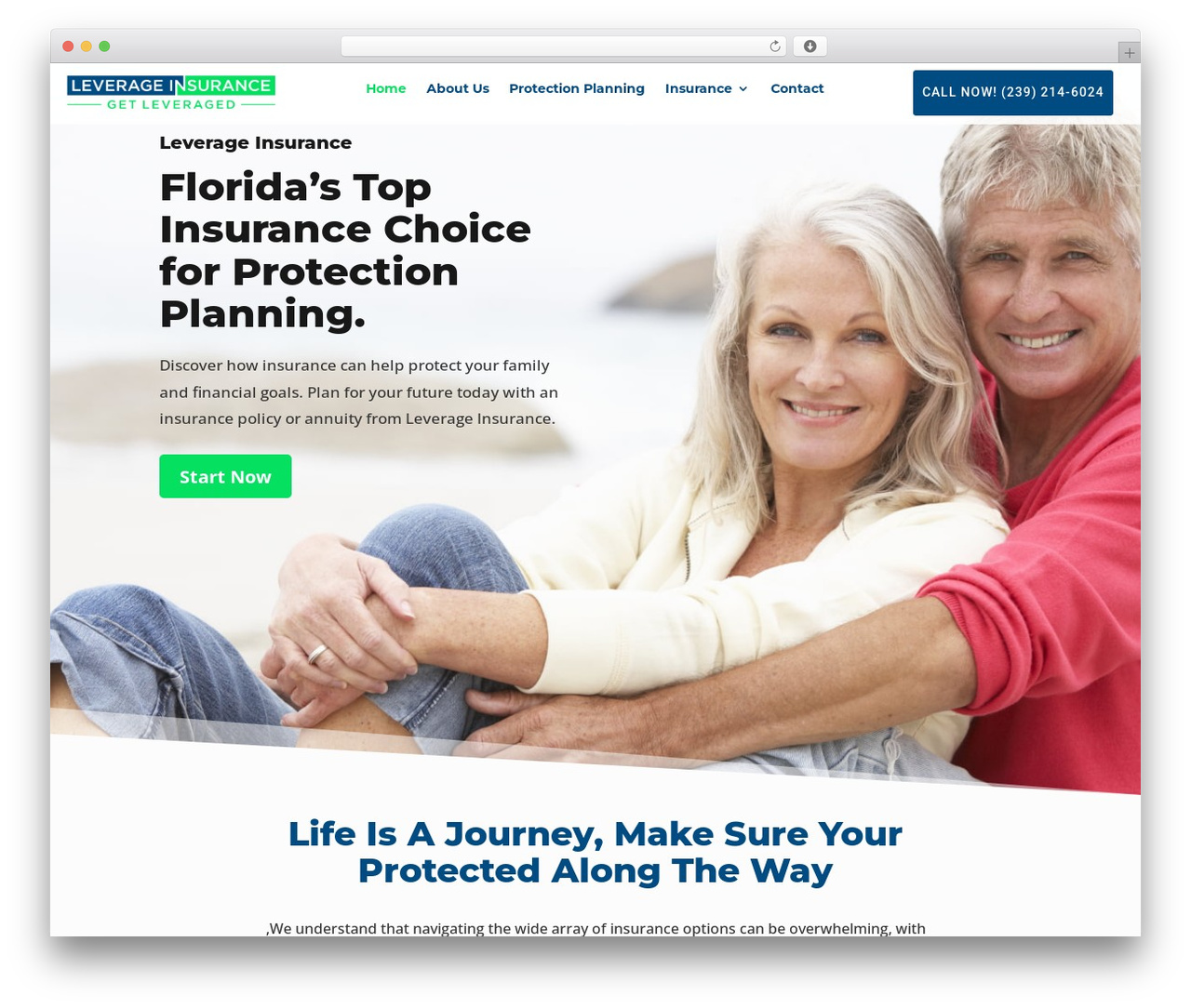 Divi WordPress theme - leverageinsurance.net
