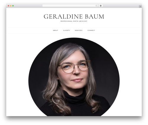 Genesis WordPress theme design - geraldinebaum.com