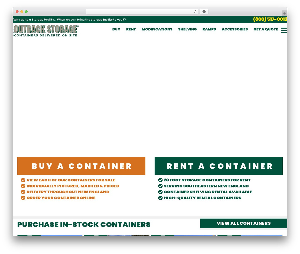 Hello Elementor WordPress theme - outbackstoragecontainers.com