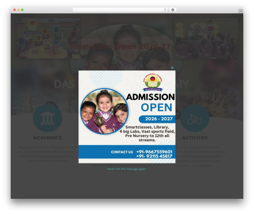 School management pro WordPress plugin - dasuniversalacademy.com