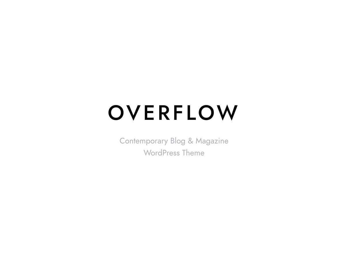 Overflow Child premium WordPress theme