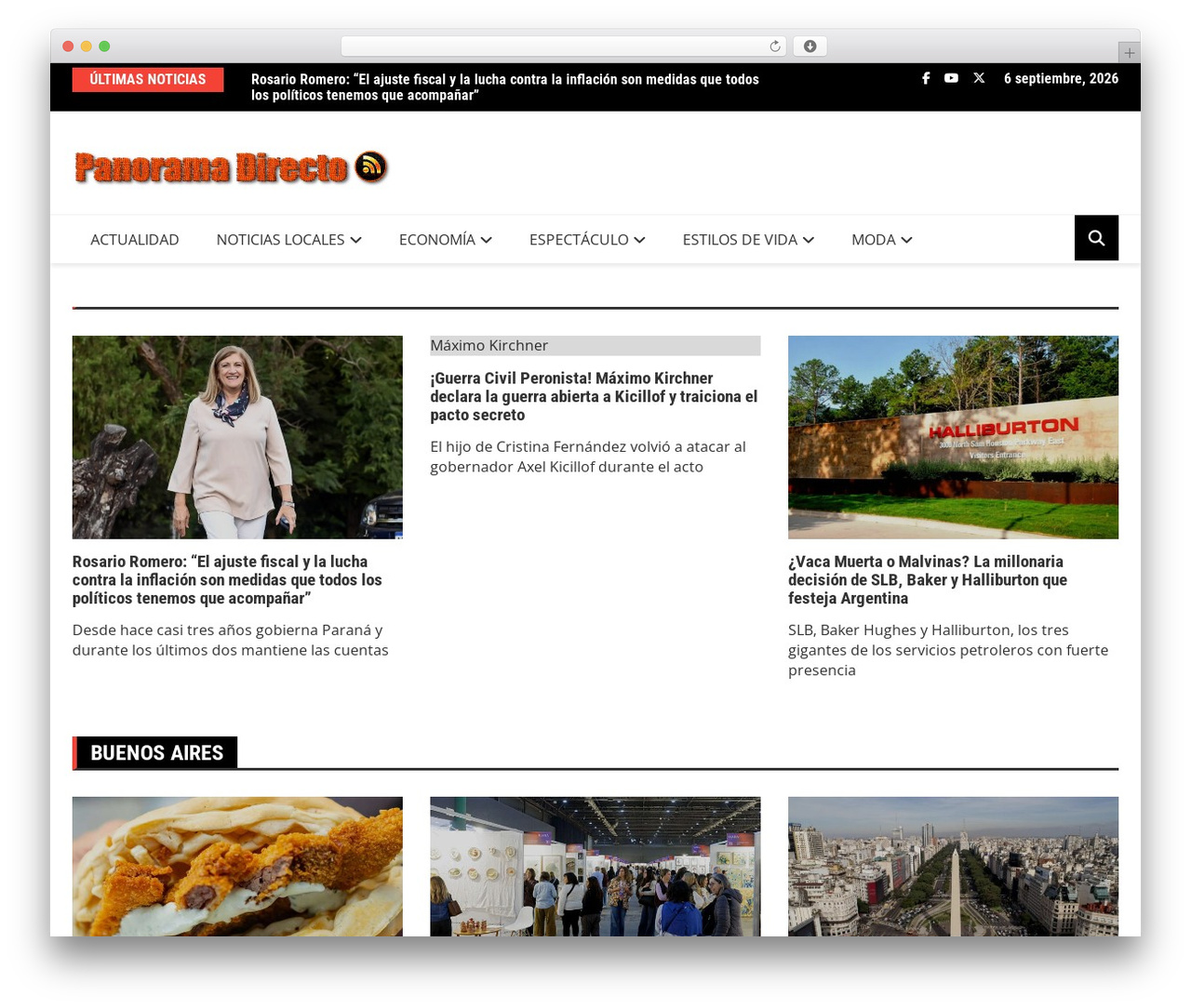 Royale News theme WordPress - panoramadirecto.com Royale News theme WordPress - panoramadirecto.com