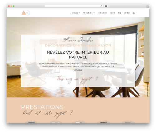 WordPress theme Divi - aurianedevercheredecoration.com