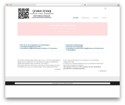 WordPress theme Goodspace - ghalleb.com
