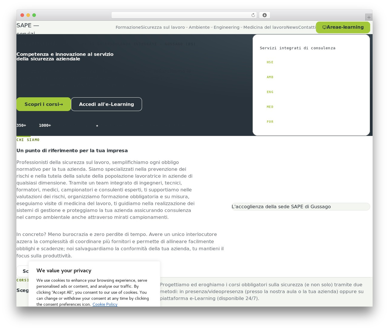 WordPress theme SAPE Engineering - www.sapeonline.it