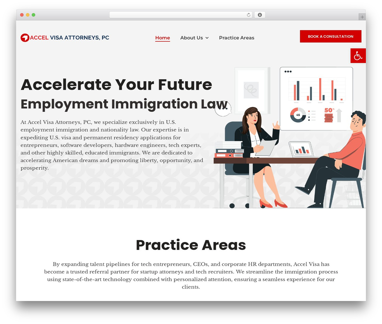 Accel Visa WordPress theme - accelvisa.com