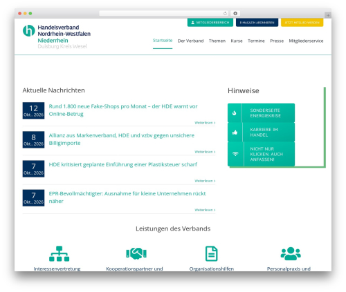 Avada WordPress theme - ehv-duwes.de