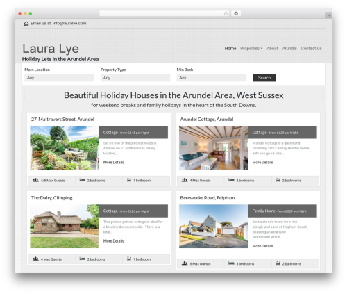 Best WordPress theme Bootscore - lauralye.com
