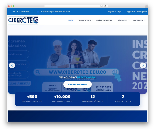 Ciberctec top WordPress theme - ciberctec.edu.co