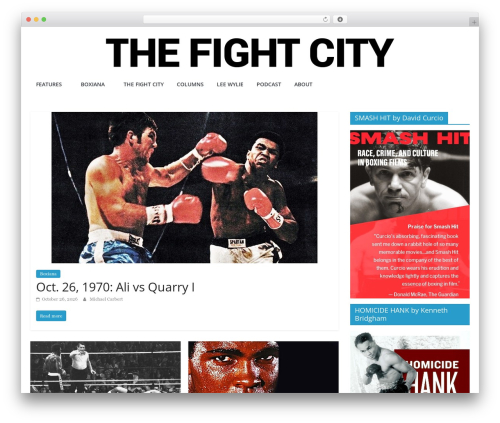 Theia post slider WordPress plugin - thefightcity.com