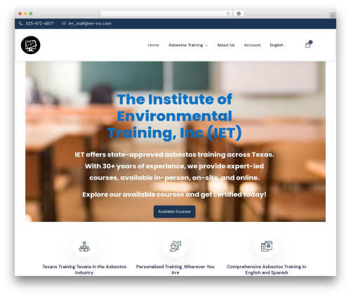 Educrat theme WordPress - iet-inc.com