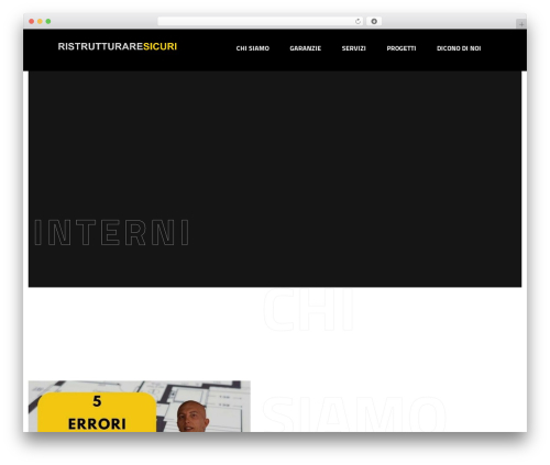 Elevate WordPress theme - ristrutturaresicuri.com