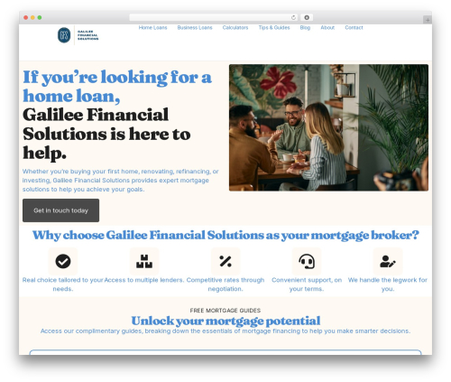 Hello Elementor WordPress theme - galileefinancialsolutions.com