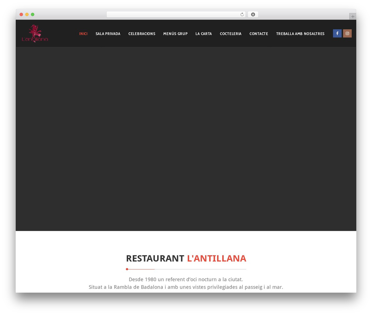 Layer WordPress restaurant theme - restaurantantillana.com