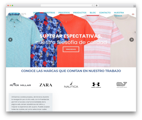 Rey WordPress theme - textilestsp.com