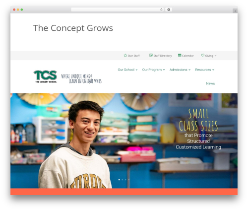 TCS WordPress theme - theconceptschool.org