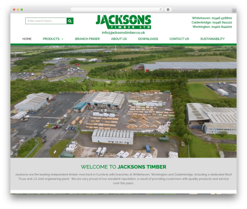 Theme WordPress Jacksons Timber Theme - jacksonstimber.co.uk