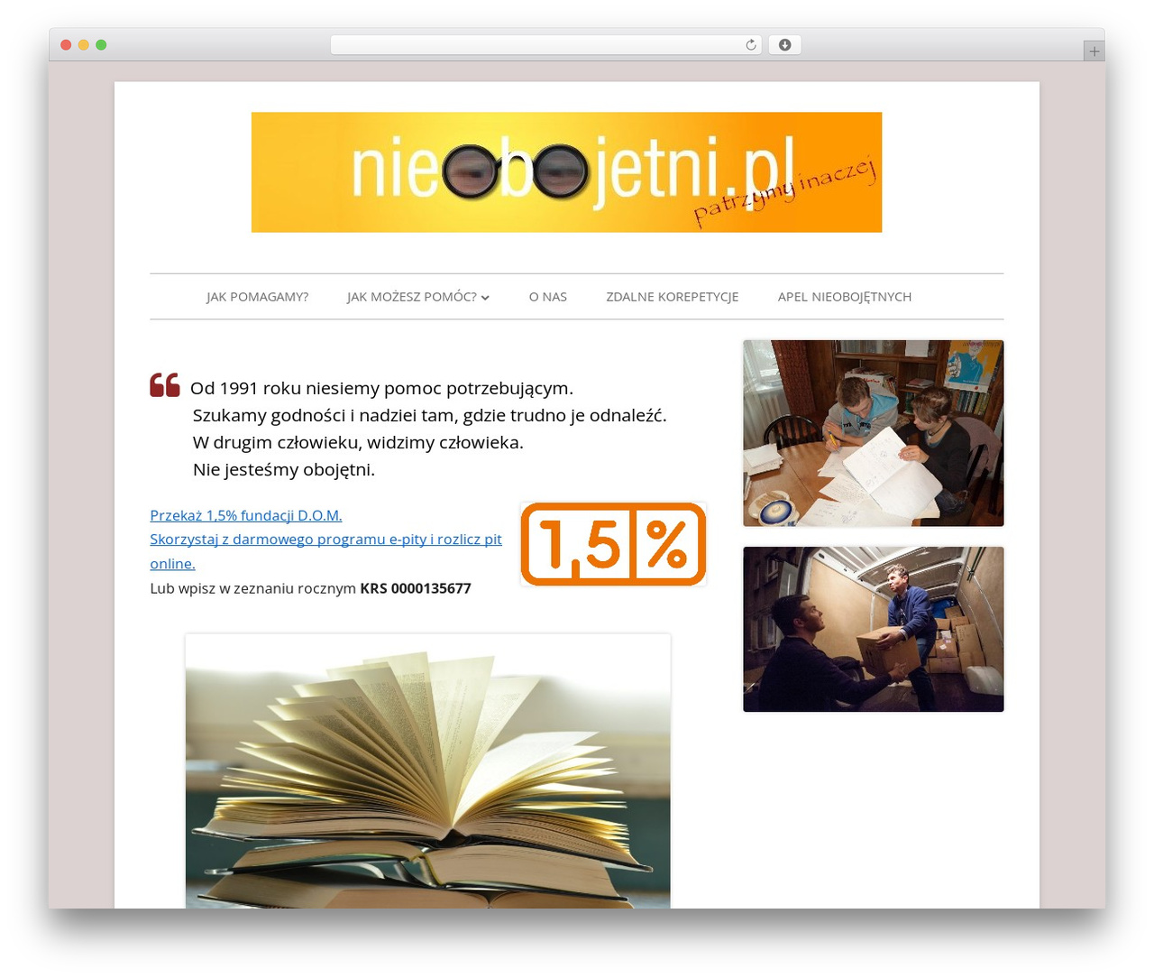 Tiny Framework best free WordPress theme - nieobojetni.pl