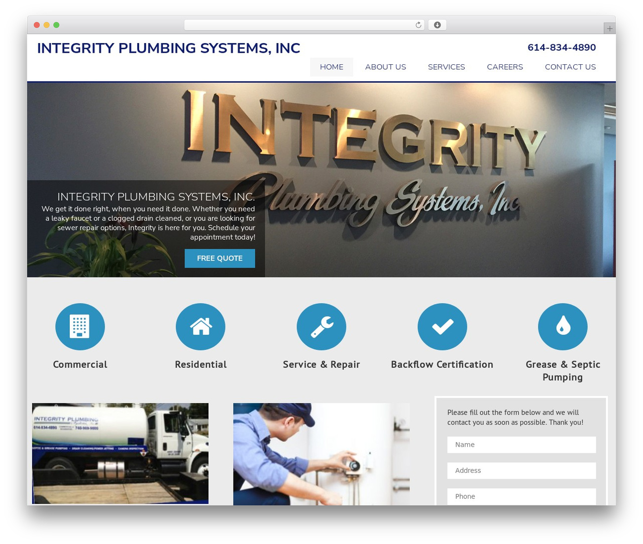 WordPress theme Developer Theme - integrityplumbingsystems.com