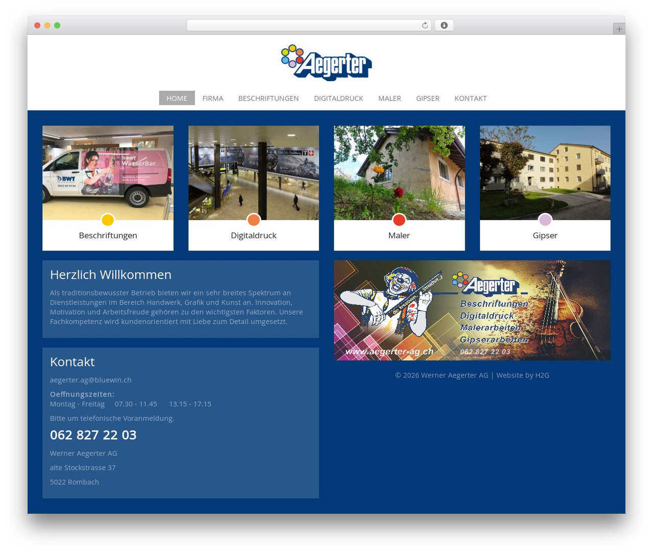 wpbootstrap WP theme - aegerter-ag.ch