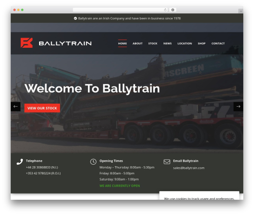 Ballytrain WordPress theme - ballytrain.com