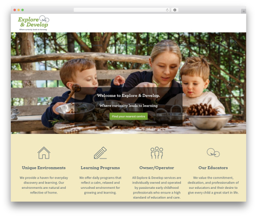 Explore and Develop theme WordPress - exploreanddevelop.com.au