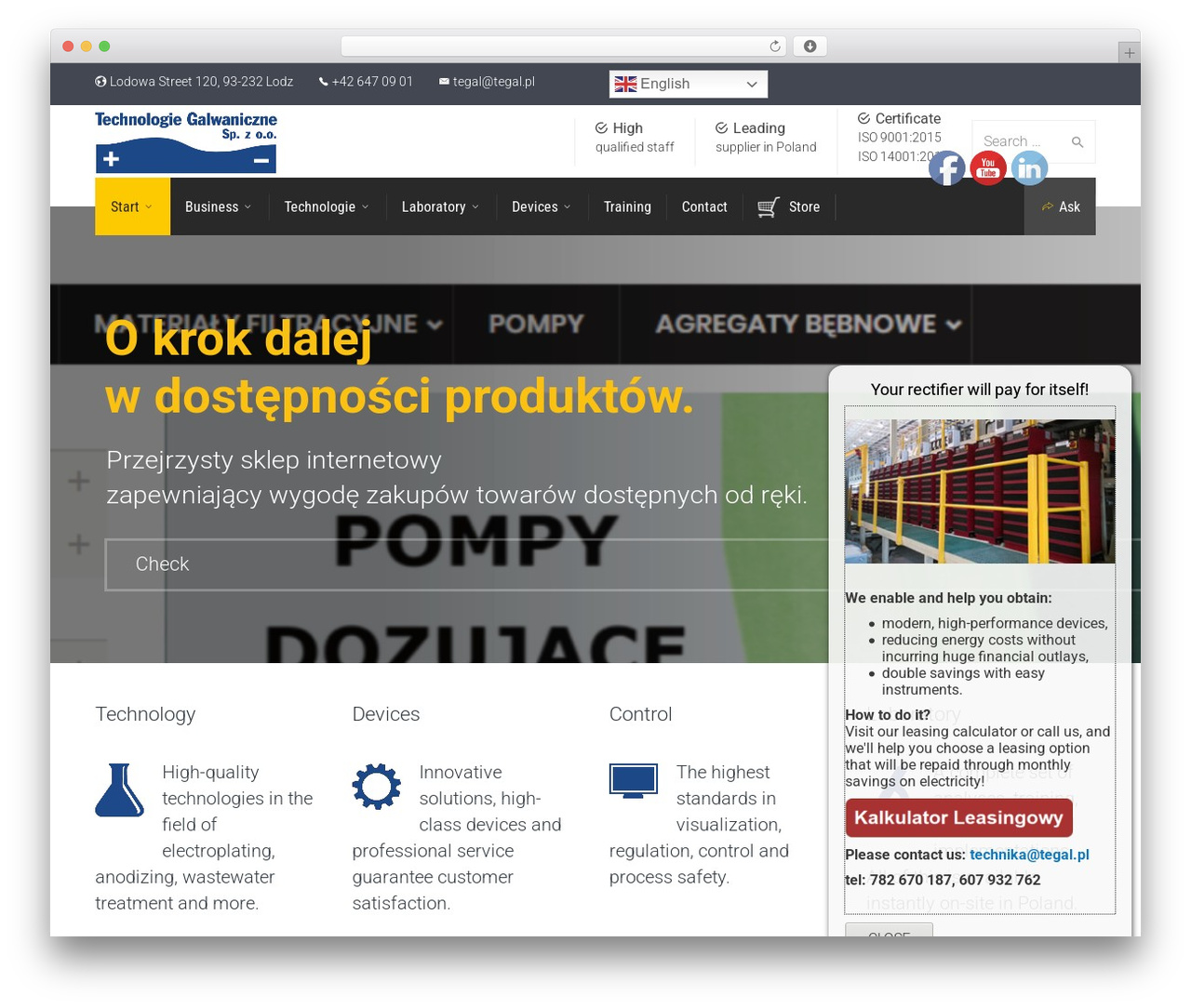 Factory WordPress theme - tegal.pl Factory WordPress theme - tegal.pl