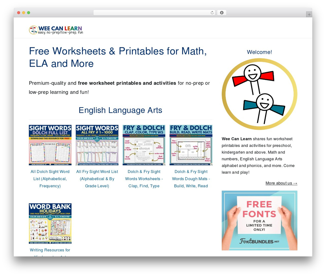 Genesis WordPress theme - weecanlearn.com