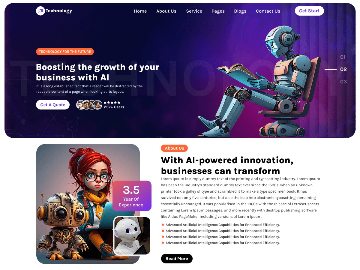 IT Software Technology personal WordPress theme by drakearthur