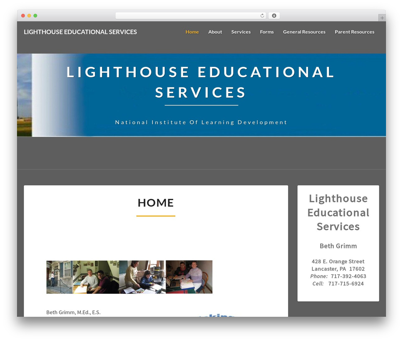 Lighthouse theme WordPress - lighthouseedservices.net