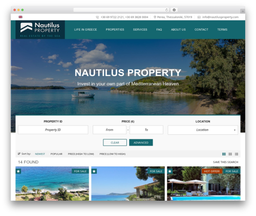 MyHome WordPress page theme - nautilusproperty.com