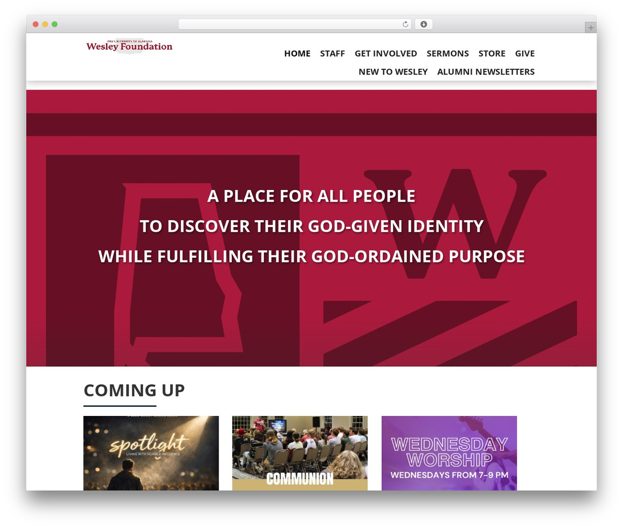 WordPress theme Divi - bamawesley.org