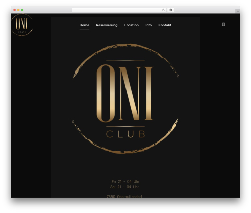WordPress theme Dugem - oni.club