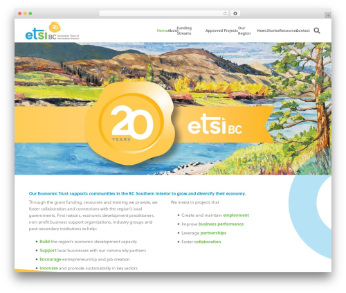 WordPress theme Impreza - www.etsi-bc.ca
