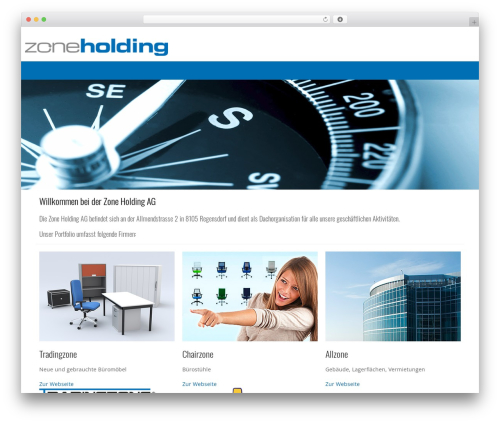 Accesspress Pro WordPress theme design - zoneholding.ch