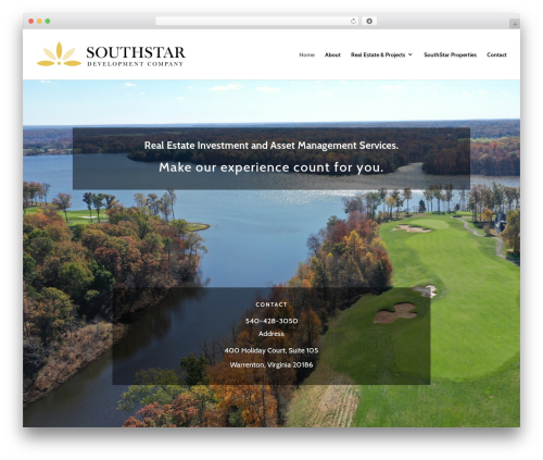 Divi best WordPress theme - southstardevelopments.com