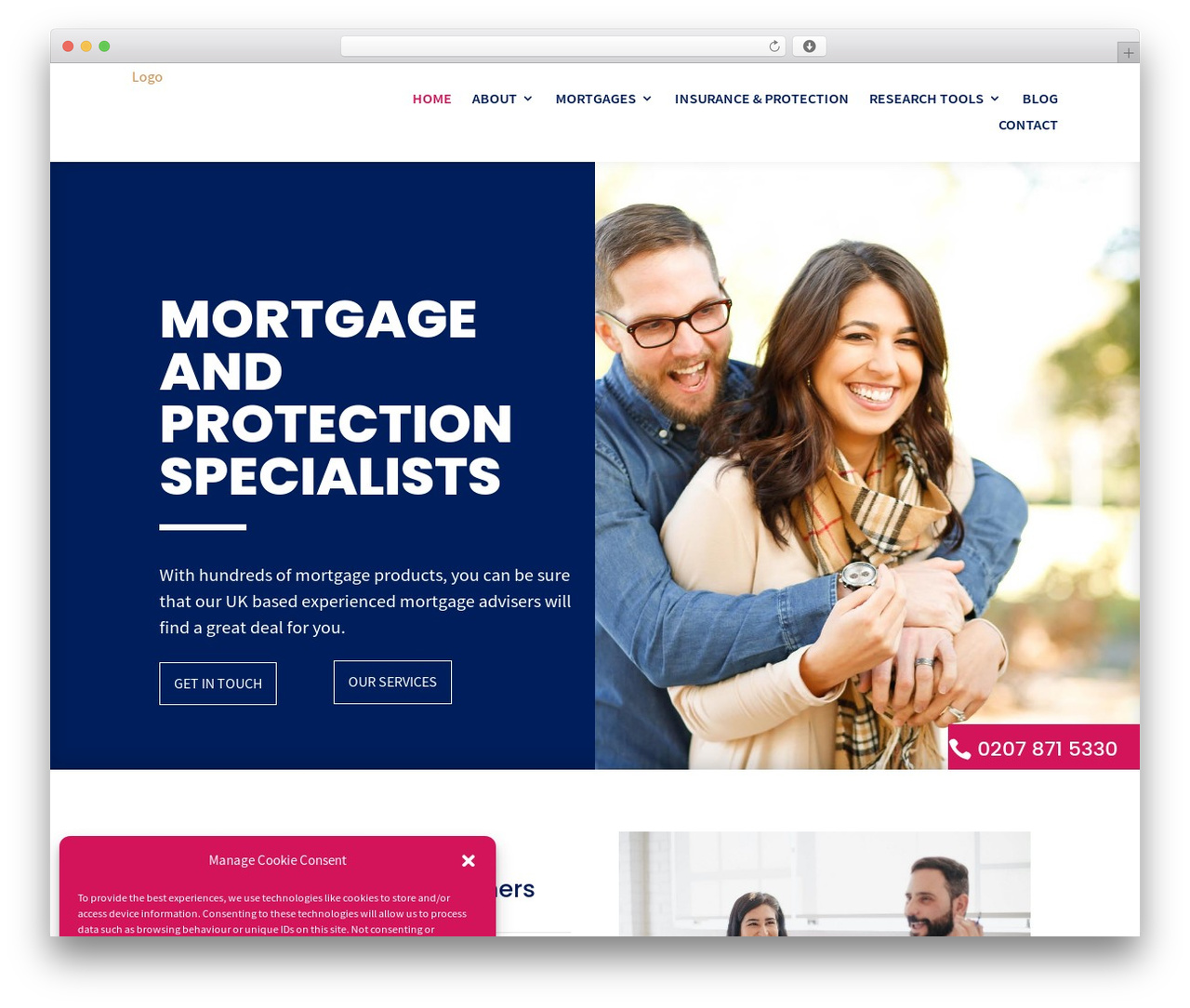 Divi WordPress theme - contractmortgagesolutions.com