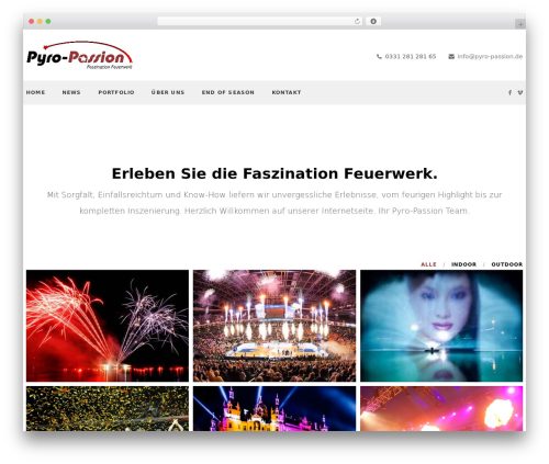 Finch WP WordPress theme - pyro-passion.de