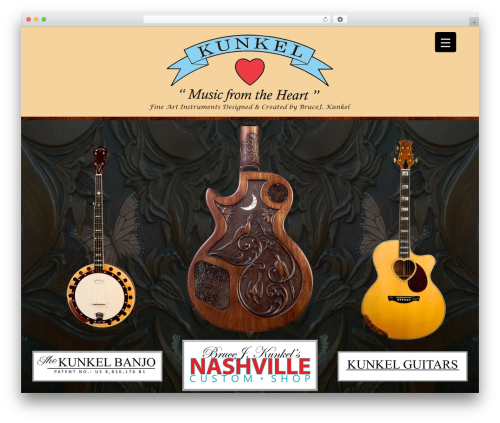 KunkelGuitars.com theme WordPress - kunkelguitars.com