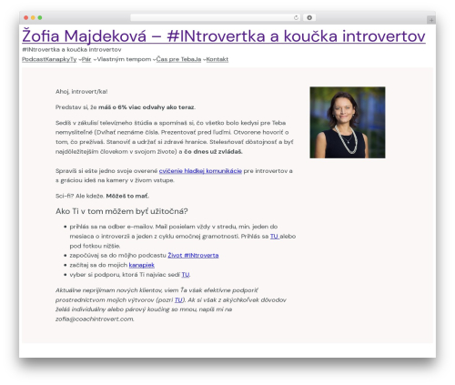 Theme WordPress Blockbase - coachintrovert.com