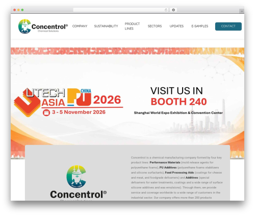 Uncode WordPress theme - concentrol.com