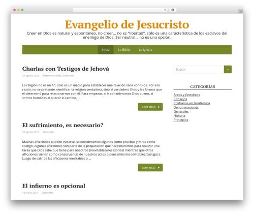 WordPress theme BasicPro - evangelio.ws