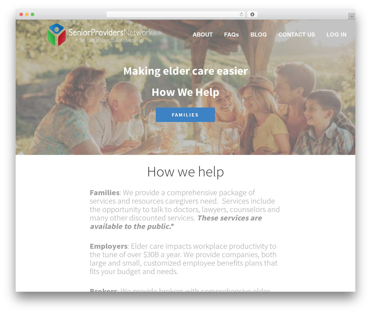 WordPress theme WordHerd Theme - seniorproviders.com