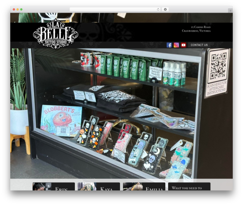 WordPress website theme timelineCMS - labelletattoostudio.com