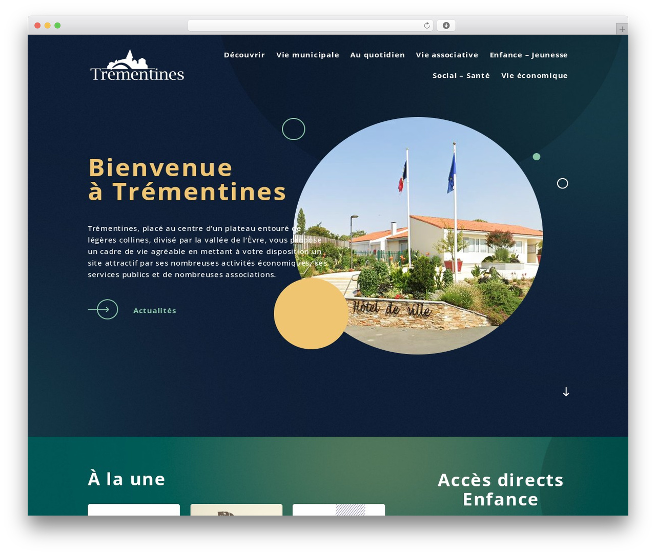 Divi WordPress theme - trementines.com