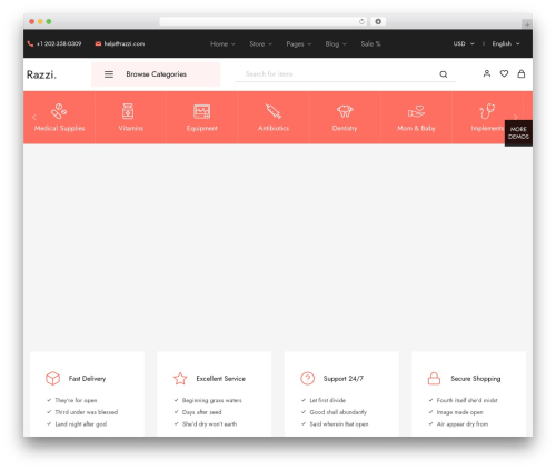 Razzi addons WordPress plugin - razziwp.com/pharmacy