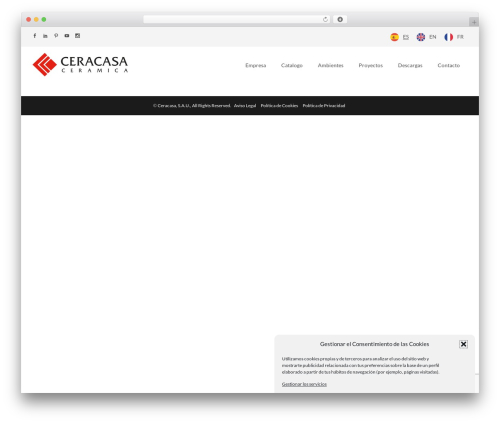 Rigel WordPress theme - ceracasa.com